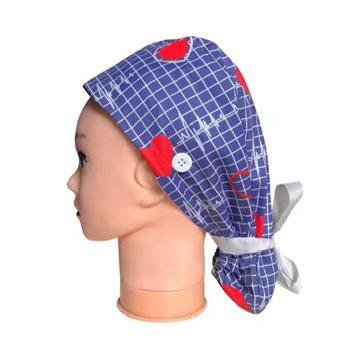 Long ECG blue Surgical Caps
