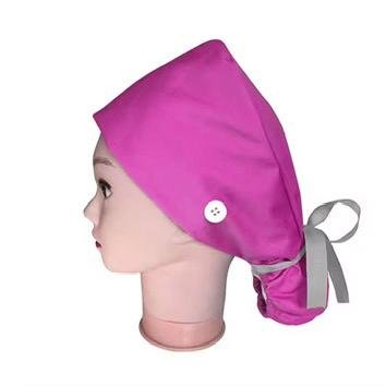 Long Pink Surgical Caps